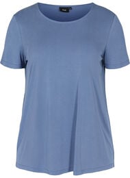 T-shirt met korte mouwen en ronde hals, Bijou Blue