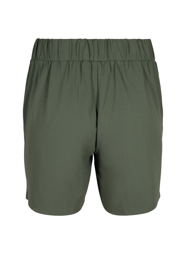 Korte broek met zakken en losse pasvorm, Groen, Packshot image number 1