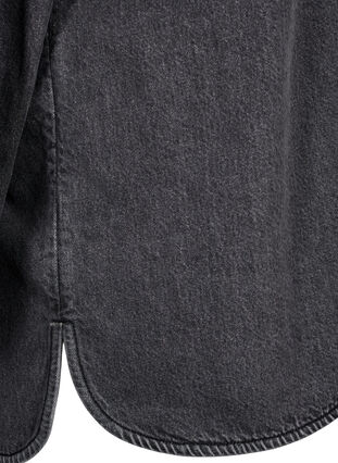 Loszittend spijkerjack met knopen, Grey Denim, Packshot image number 3