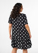 Jurk van viscose met coupenaad, Zwart, Model image number 2
