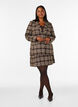 Geruite blazer met zakken en split achteraan, Bruin, Model image number 1