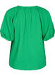 Katoenen blouse met korte mouw, Bright Green, Packshot image number 1