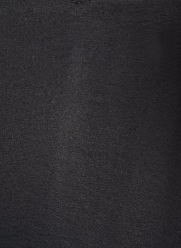 Blouse met balloneffect en chiffondetails, Zwart, Packshot image number 2