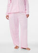 Organisch katoenen pyjamabroek met oogjesborduurwerk, Roze, Model image number 3