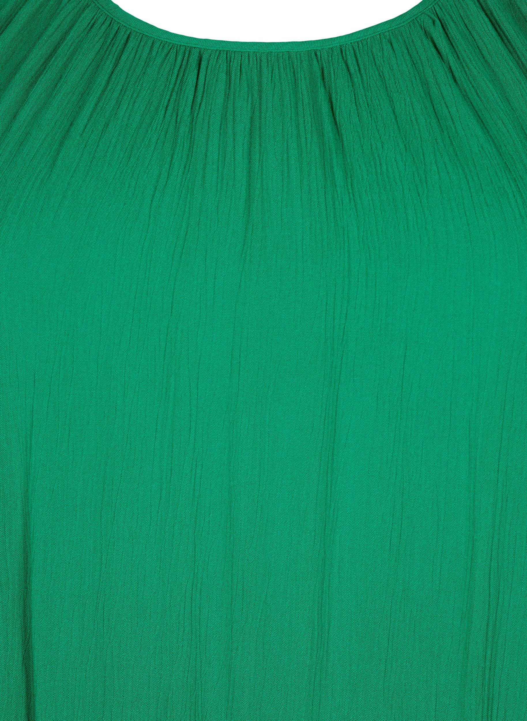 Zizzi Viscose jurk met korte mouwen, Jolly Green, Packshot image number 2