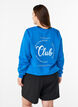 Sweatshirt met motief aan de voorkant, Blauw, Model image number 2