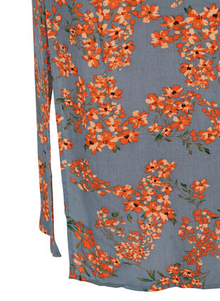 Viscose maxi-jurk, Balsam Green Flower, Packshot image number 3
