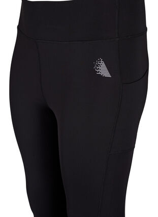 CORE, POCKET TIGHTS - Sport legging met mesh, Black, Packshot image number 2