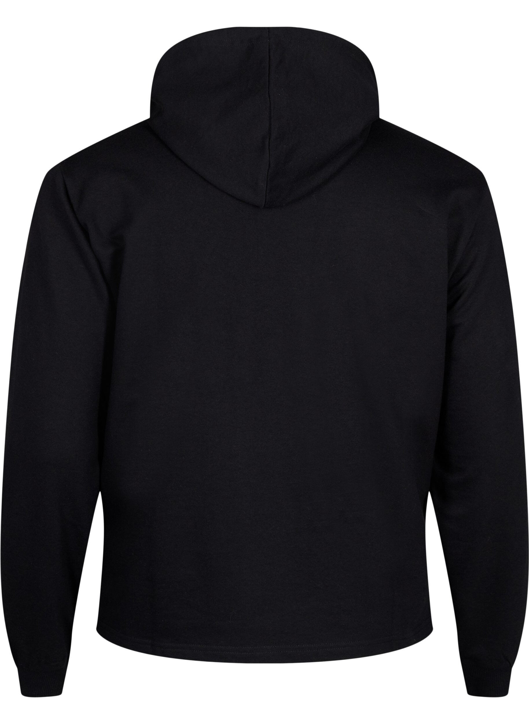Zizzi Sweat hoodie, Black, Packshot image number 1