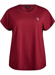 Effen gekleurd trainingsshirt, Rood