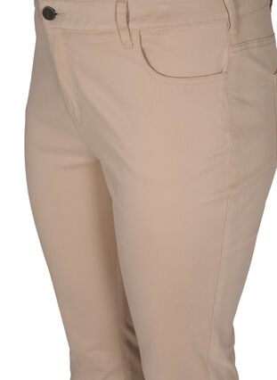 Cropped Amy jeans met knopen, Oxford Tan, Packshot image number 2