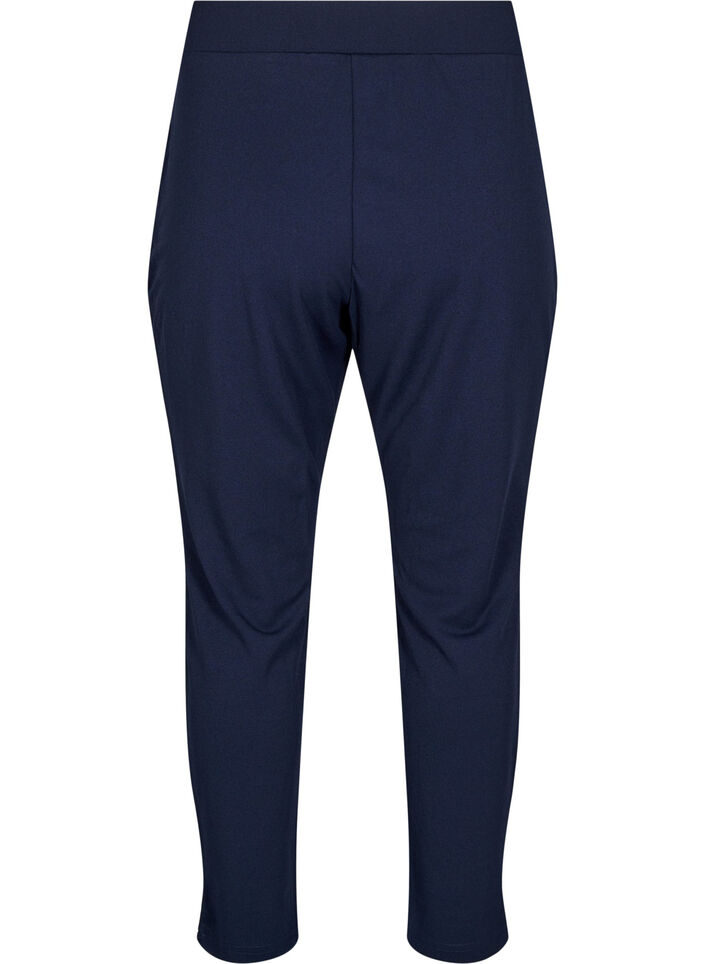 Broek met zakken en sierknopen, Blauw, Packshot image number 1