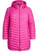 Lichtgewicht jas met zakken en een afneembare capuchon, Roze, Packshot image number 0
