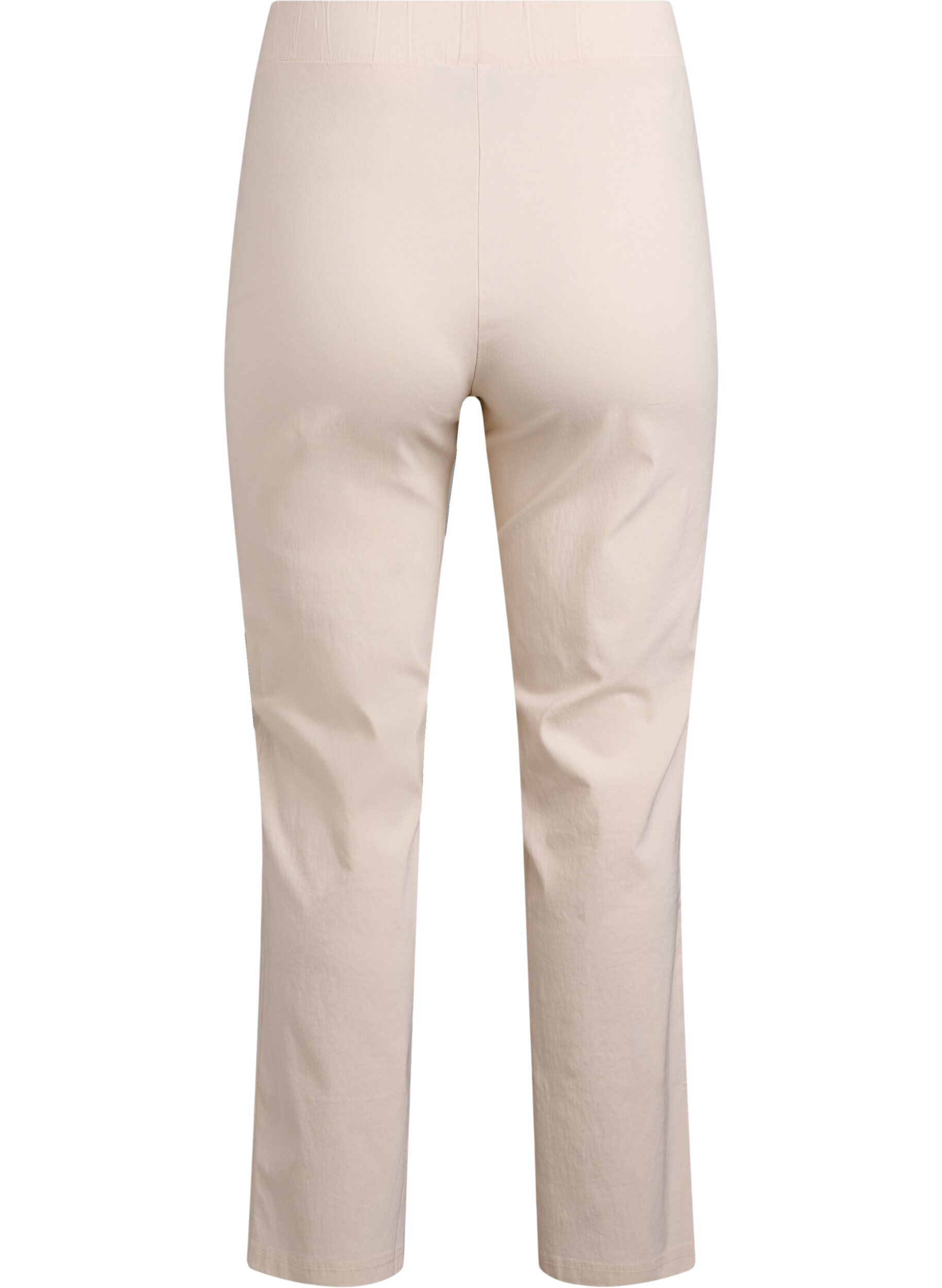 Zizzi Rekbaar broek van viscose, Beige, Packshot image number 1