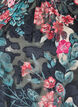Blouse met bloemenprint en geweven textuur, Zwart, Packshot image number 2