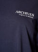 Jerseyblouse met lange mouwen en tekstprint, Blauw, Packshot image number 2