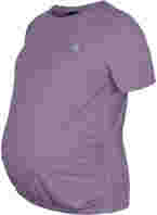 Zwangerschap sport t-shirt, Purple Sage