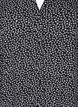 Midi jurk met lange mouwen, Black Small Flower, Packshot image number 2