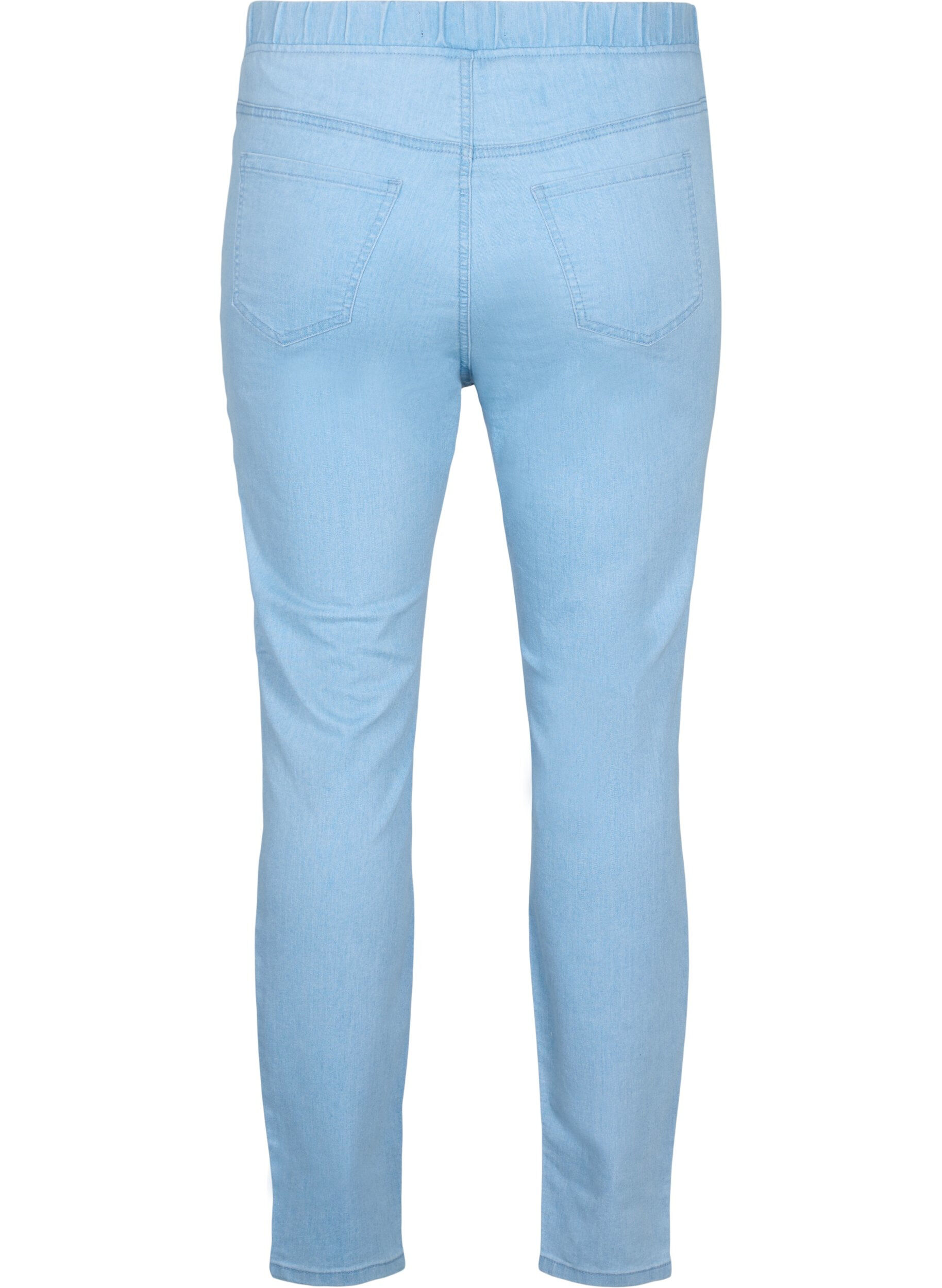 Zizzi Jeggings met zakken, Light blue, Packshot image number 1