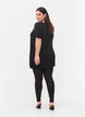 Viscose legging met steentjes in de zijkant, Black, Model image number 1