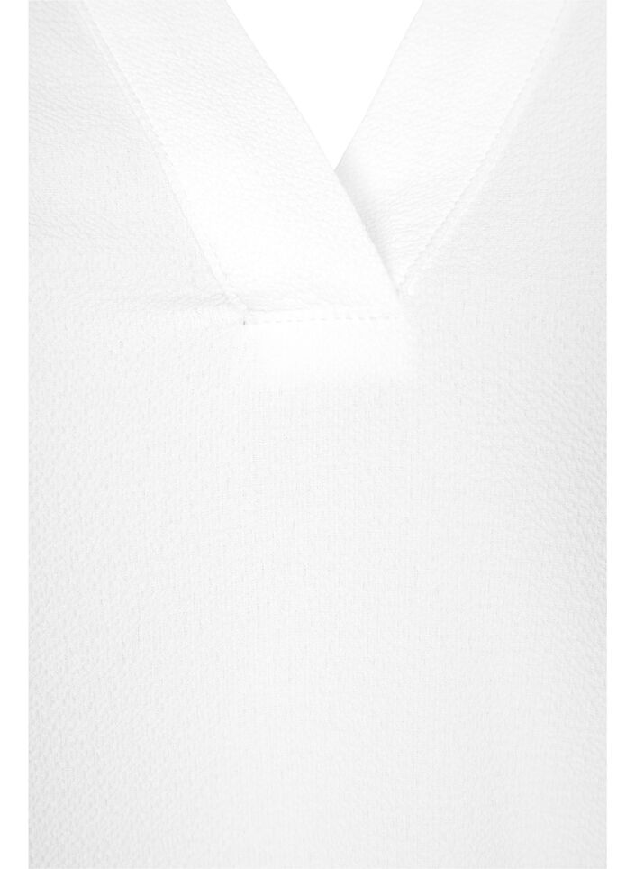 Blouse met lange mouwen en kanten detail , Bright White, Packshot image number 2