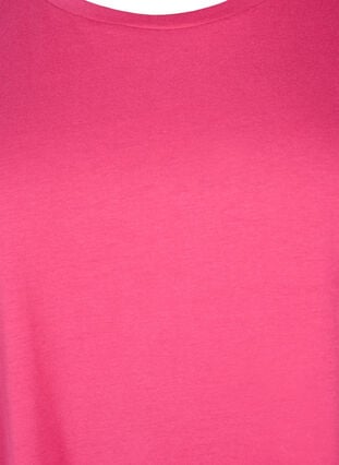 T-shirt met korte mouwen van katoenmix, Raspberry Sorbet, Packshot image number 2