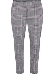 Cropped Maddison broek met geruit motief, Black Check
