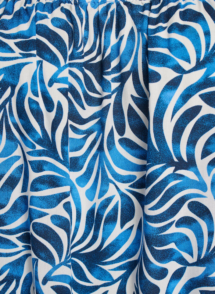 Strandjurk in viscose met print, Blauw, Packshot image number 2