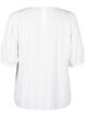 Blouse van viscose met halflange mouwen, Bright White, Packshot image number 1