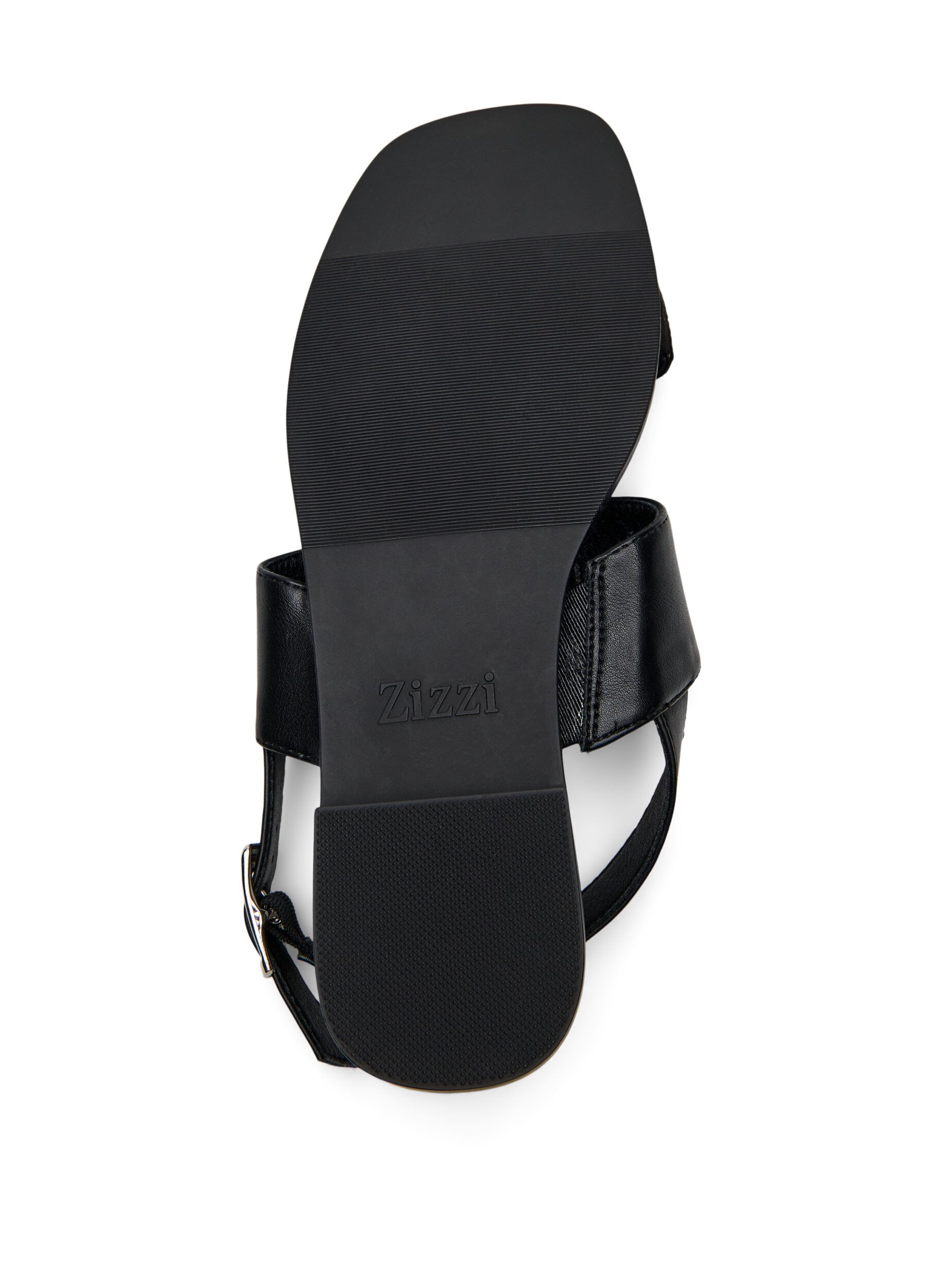 Zizzi Wide fit - Sandalen met brede banden, Zwart, Packshot image number 4