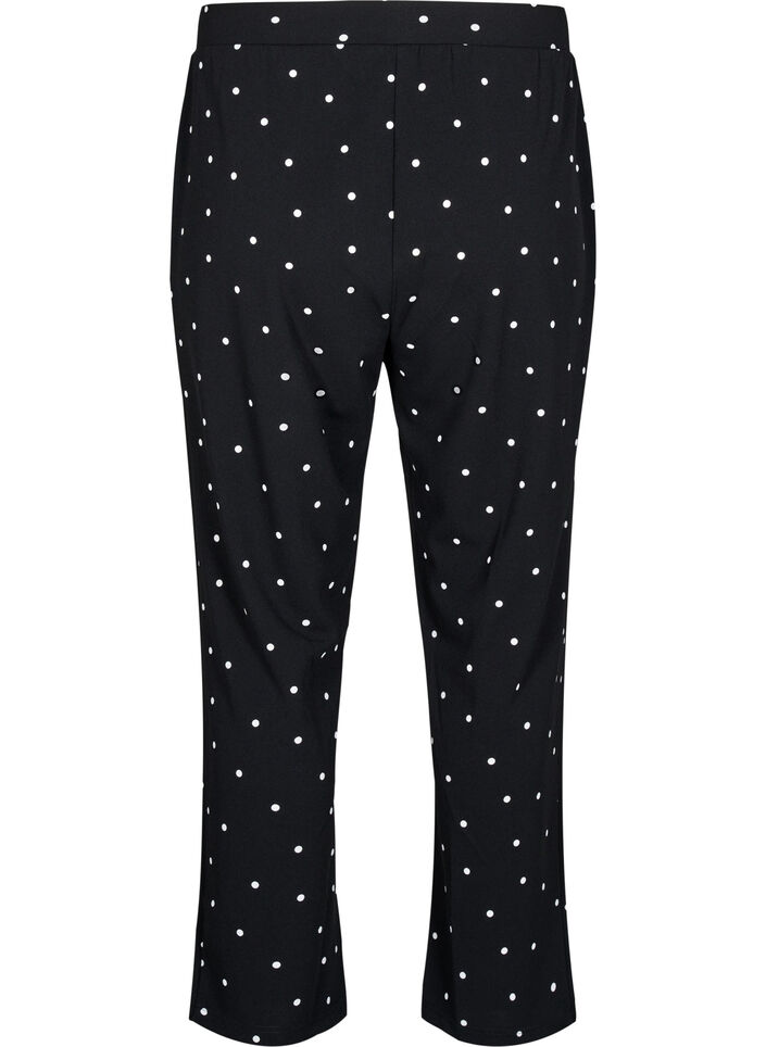Broek met rechte pasvorm, Zwart, Packshot image number 1