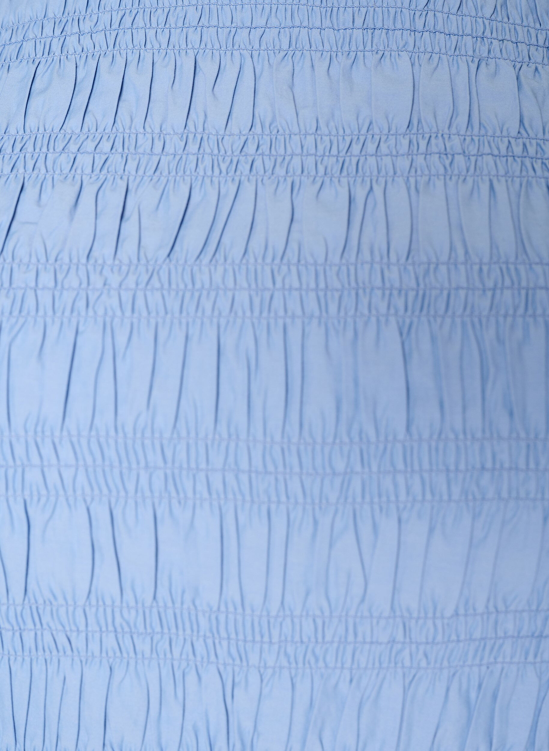 ZizziSmock blouse met volantzoom en boothals, Blauw, Packshot image number 2