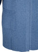 Geribd gebreid vest met zakken, Blauw, Packshot image number 2