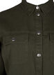 Effen denim overhemd met borstzakken, Forest Night, Packshot image number 2