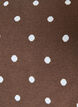 Gebreide blouse met korte mouwen en stippen, Bruin, Packshot image number 2