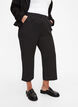 Losse broek met 7/8 lengte, Zwart, Model image number 2