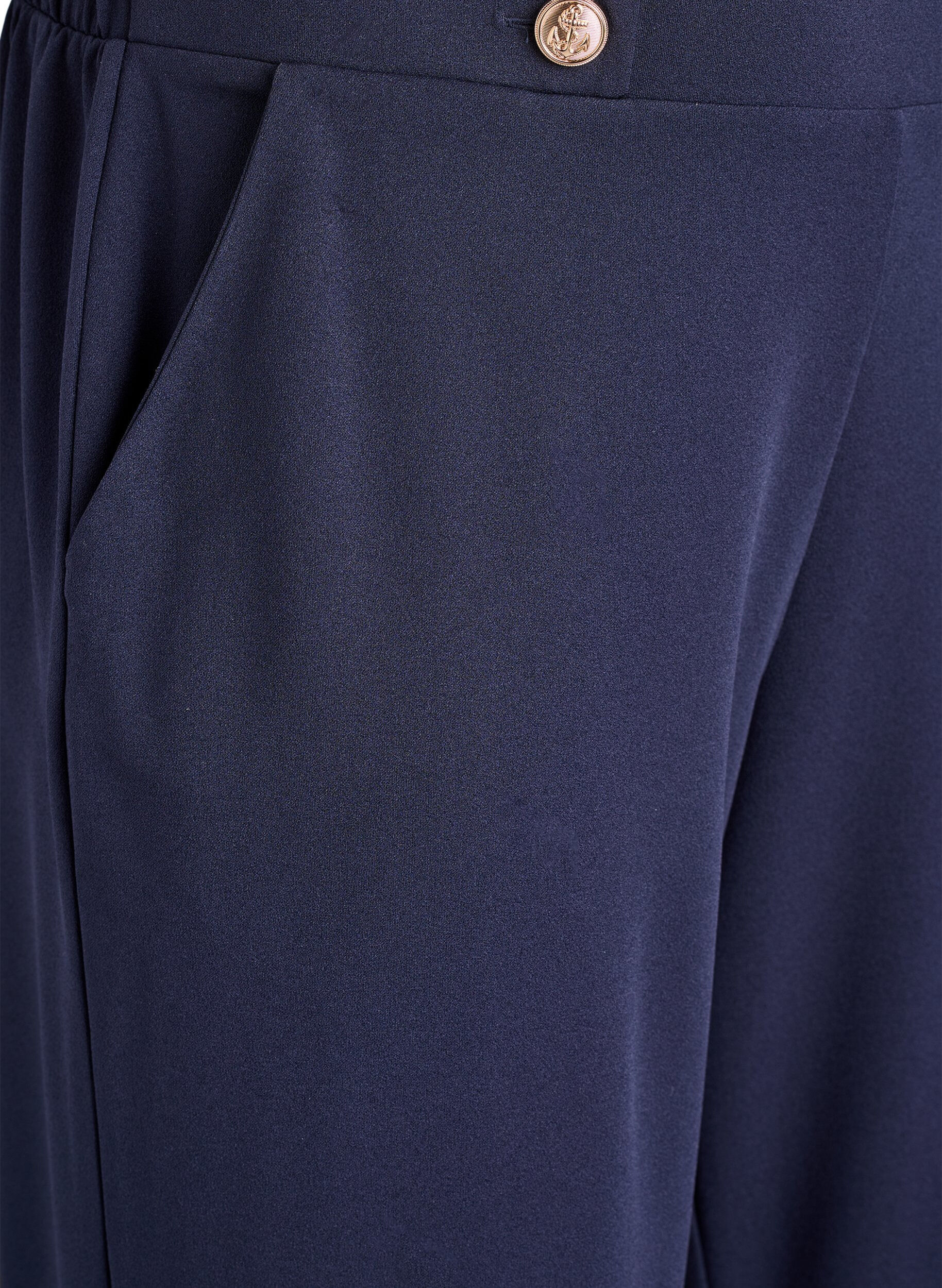 ZizziLosse broek met zakken, Blauw, Packshot image number 2