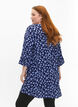 Gebloemde tuniek met 3/4 mouwen, M. Blue Flower AOP, Model image number 1