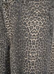 Luipaardprint denim bermuda shorts, Bruin, Packshot image number 2