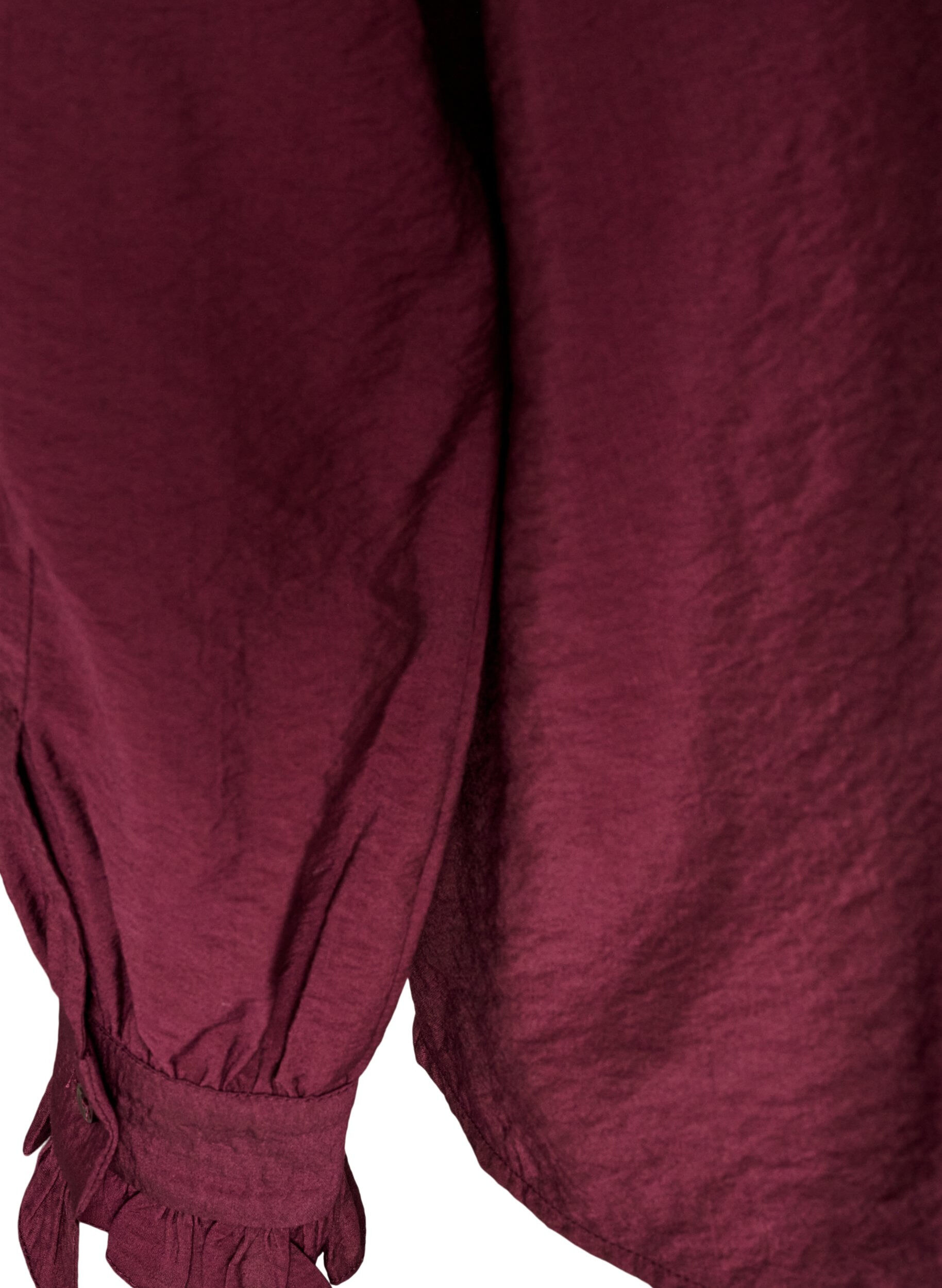 ZizziShirtblouse met geborduurde bloemapplicaties, Rood, Packshot image number 3