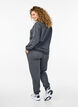 Sweatpants met hoge taille, Grijs, Model image number 1