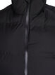 Korte puffer bodywarmer met hoge kraag, Zwart, Packshot image number 2