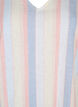 Korte jurk van katoenmix met linnen, Multi Color Stripe, Packshot image number 2