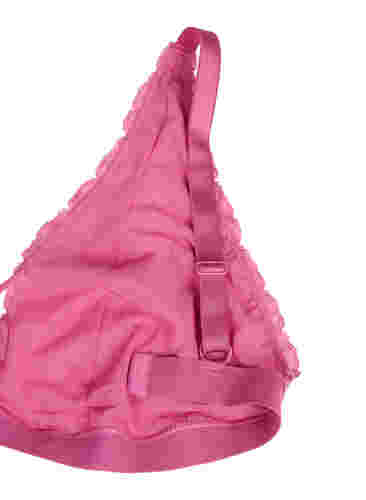 Support the breasts  - Kanten beha met koorddetails, Rose, Packshot image number 3