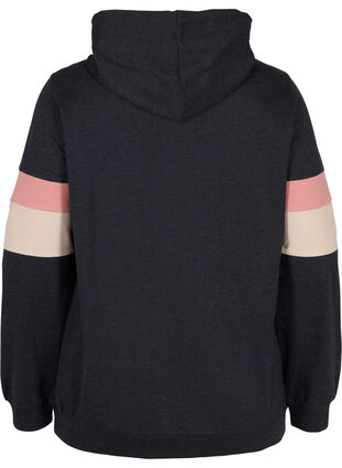 Sweatshirt met capuchon en trackdetails, DGM/Rose, Packshot image number 1