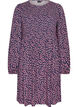 Jurk met een gesmokte top en fijn bloemetjespatroon, Blauw, Packshot image number 0