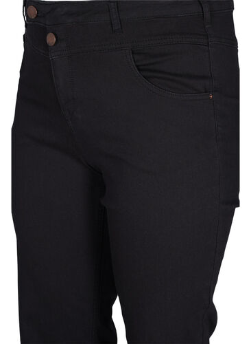 Regular fit Gemma jeans met hoge taille, Black, Packshot image number 2