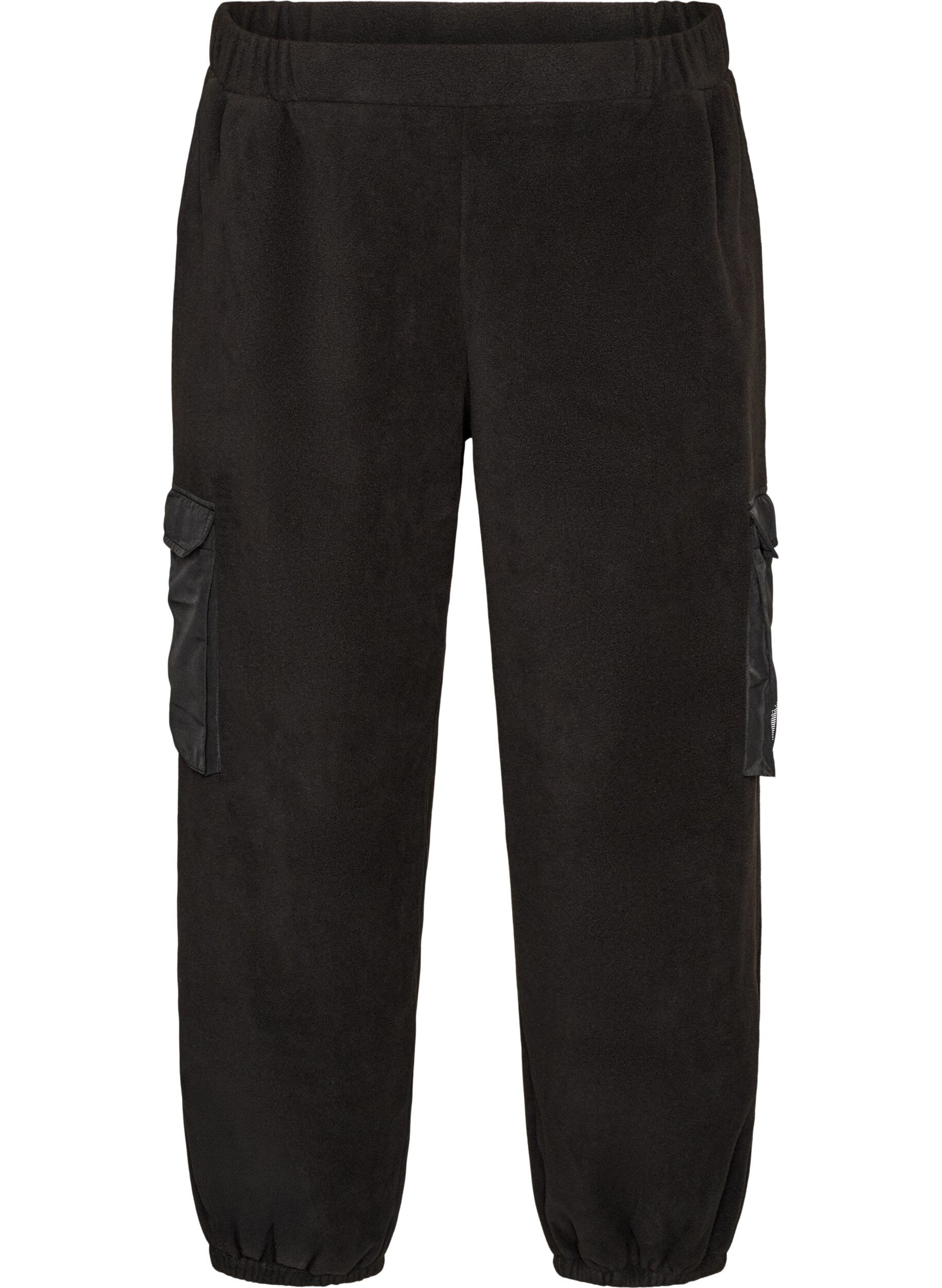 Fleece joggingbroek met cargozakken