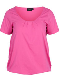 Katoenen t-shirt met korte mouwen, Raspberry Rose