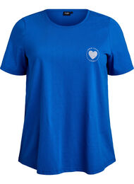 T-shirt met print, Blauw